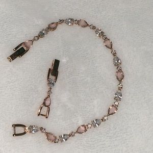 Swarovski rose gold bracelet.